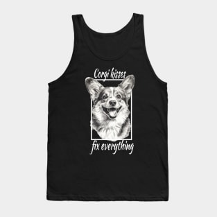 Corgi kisses, fix everything Tank Top